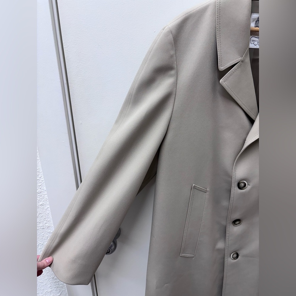Vintage London Fog Maincoat Men's Khaki Trench Coat - Picture 4 of 11